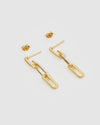 Izoa Talia Link Earrings Gold