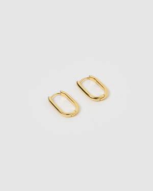 Izoa Mini Tessa Hoop Earrings Gold
