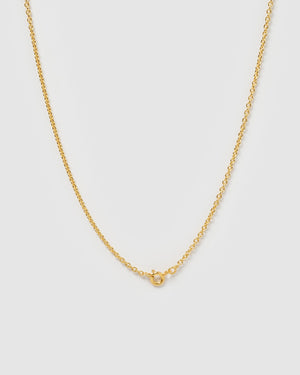 Izoa Tiana Evil Eye Necklace Gold Turquoise