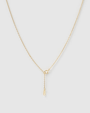 Izoa Two Moons Coin Necklace Gold
