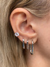 Izoa Tessa Hoop Earrings Sterling Silver