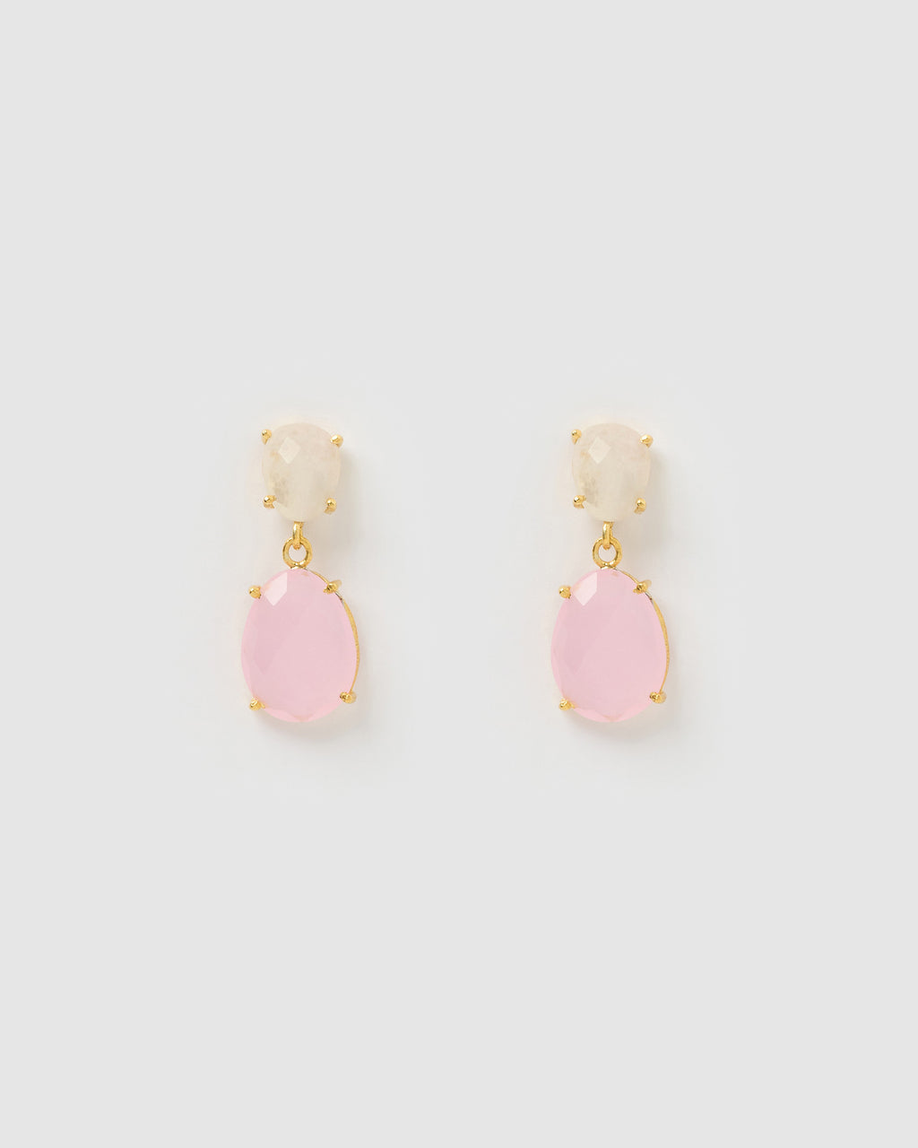 Izoa Tinsley Earrings Pink Gold