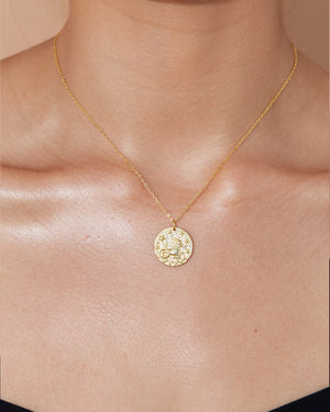 Izoa Star Sign Necklace Capricorn Gold