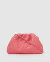 Izoa Vincenza Woven Bag Hot Pink