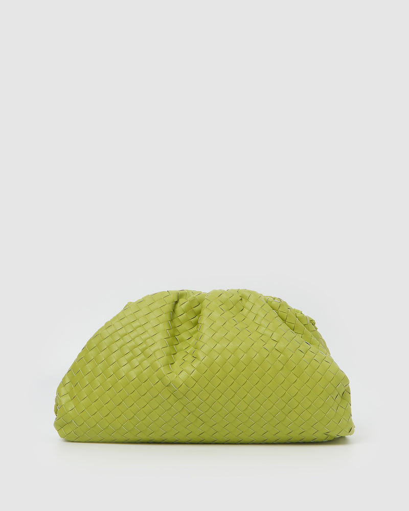 Izoa Vincenza Woven Bag Lime Green