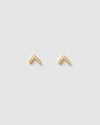 Izoa Veronica Stud Earrings Gold