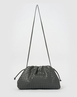 Izoa Vincenza Woven Bag Charcoal