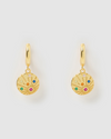 Izoa Viola Huggie Earrings Gold