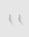 Izoa Viper Hoop Earrings Silver