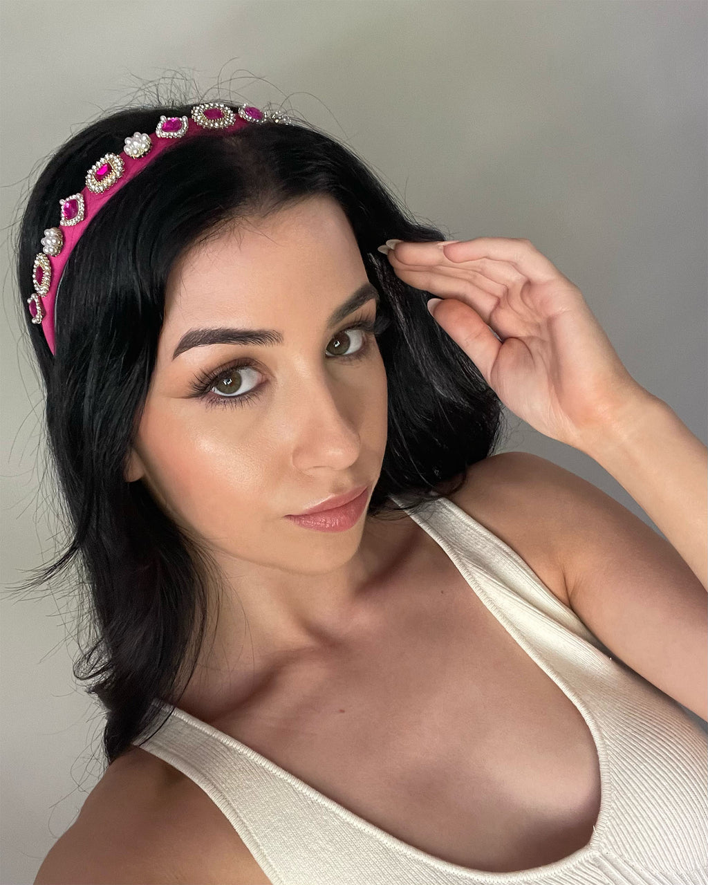Izoa Zoe Headband Magenta