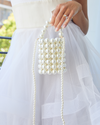 Izoa Besito Pearl Handbag White