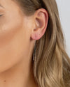 Izoa Elixa Thread Earrings Silver