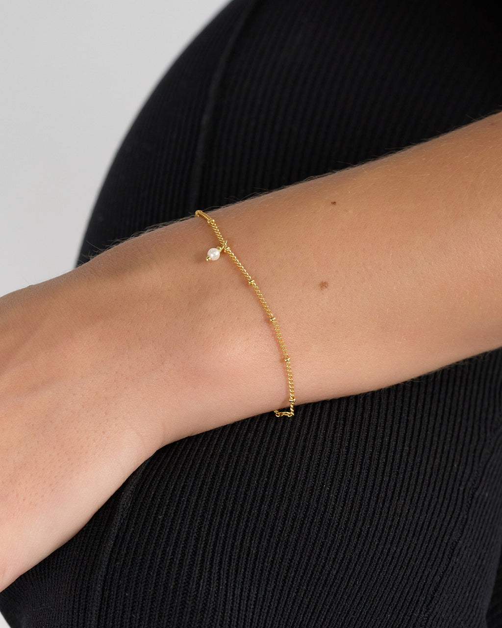 Izoa Eternal Bracelet Gold Pearl