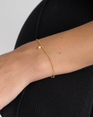 Izoa Eternal Bracelet Gold Pearl