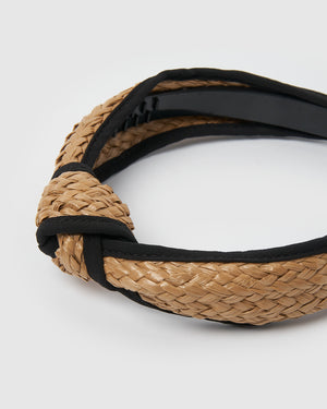 Izoa Luca Headband Natural Black