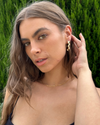 Izoa Medusa Hoop Earrings Gold