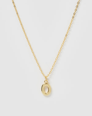 Izoa Number 0 Necklace Gold