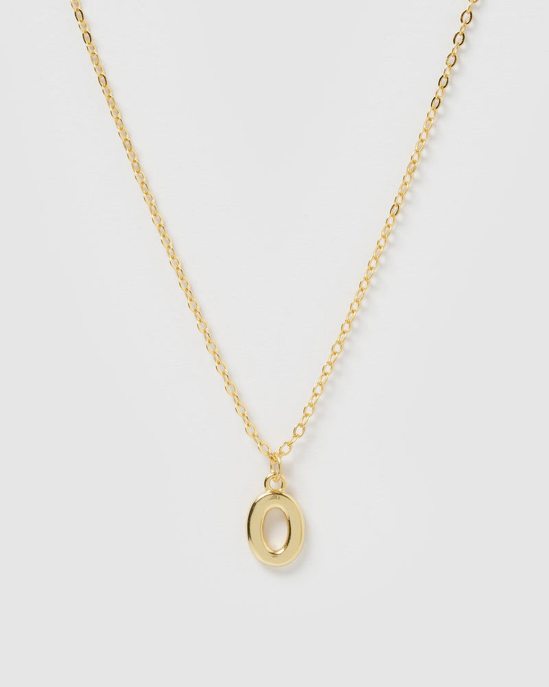 Izoa Number 0 Necklace Gold