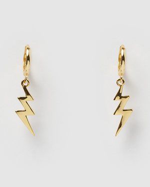 Izoa Stormi Huggie Earrings Gold