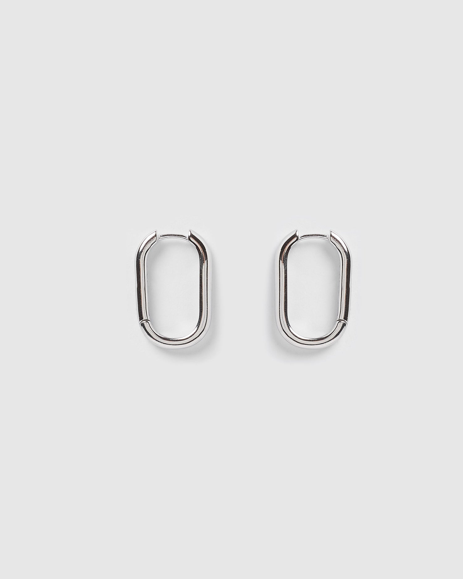 Izoa Tessa Hoop Earrings Sterling Silver
