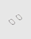 Izoa Tessa Hoop Earrings Sterling Silver
