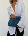 Izoa Vincenza Woven Bag Dark Teal